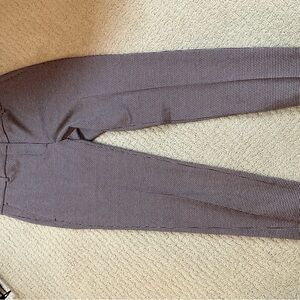 NWOT Ann Taylor Maroon and White Gingham pants